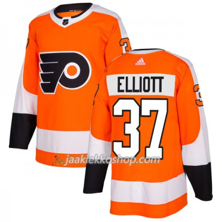 Miehille NHL Philadelphia Flyers Pelipaita Brian Elliott 37 Adidas 2017-2018 Oranssi Authentic
